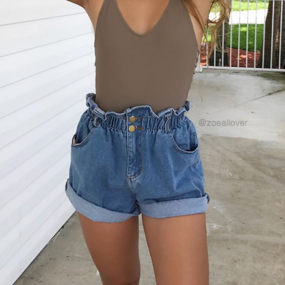 Denim Mom Shorts